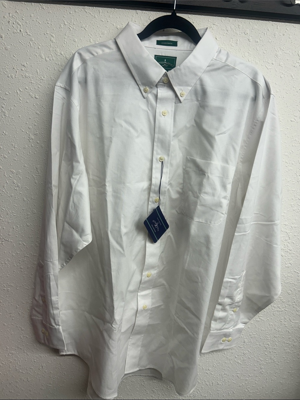 Green Label White Button-Down Dress Shirt by Brooks Brothers